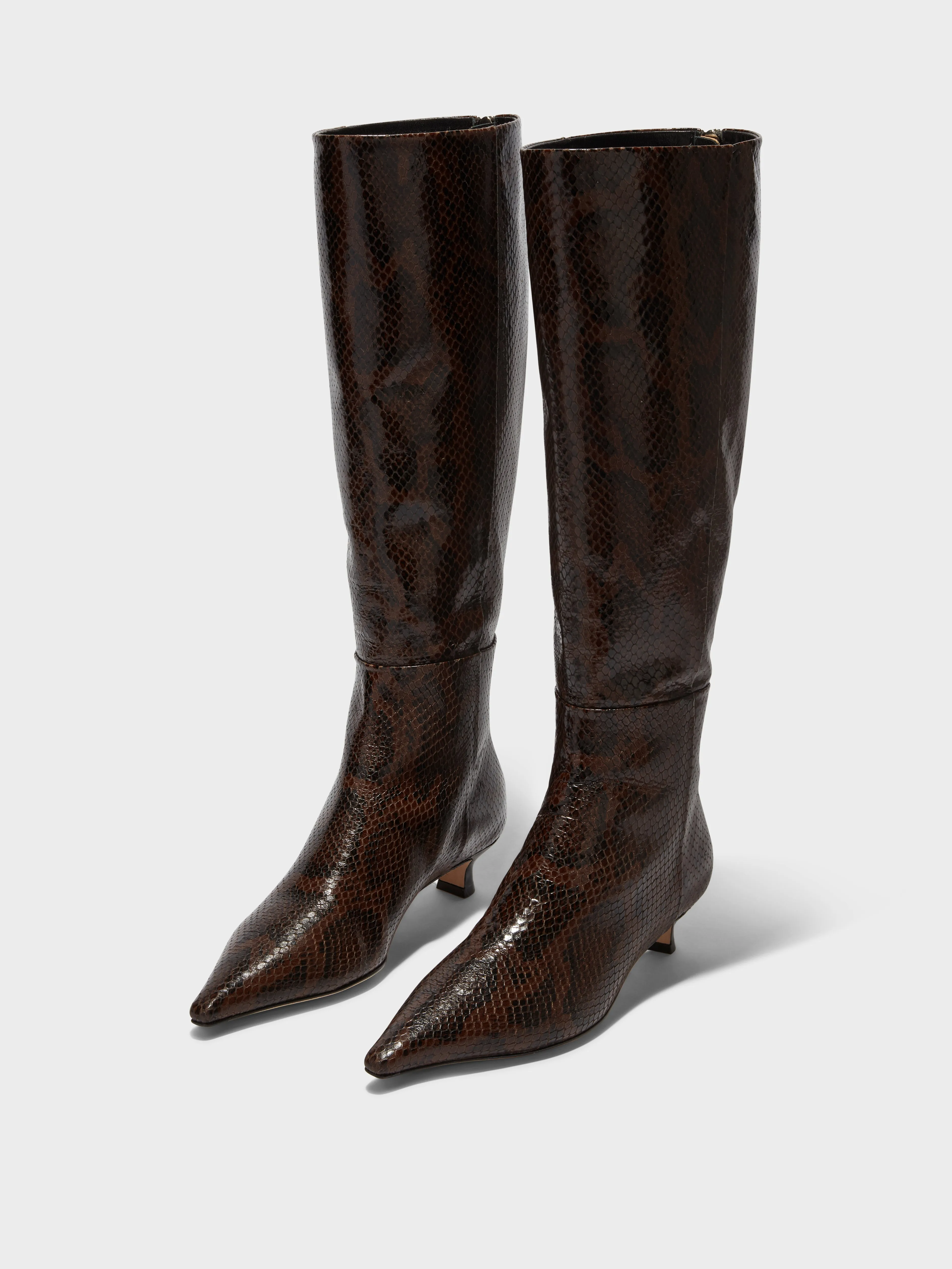 Zazie High-Quality Knee-High Leather Boots